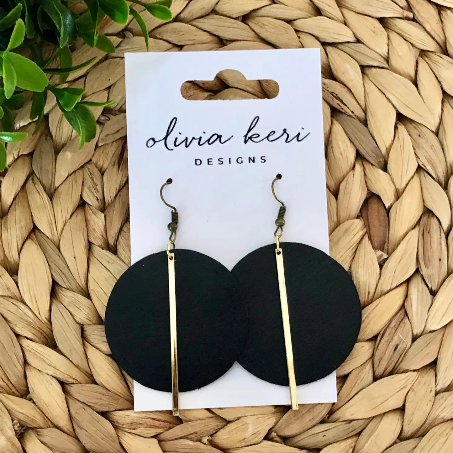 Zaria Black Earrings