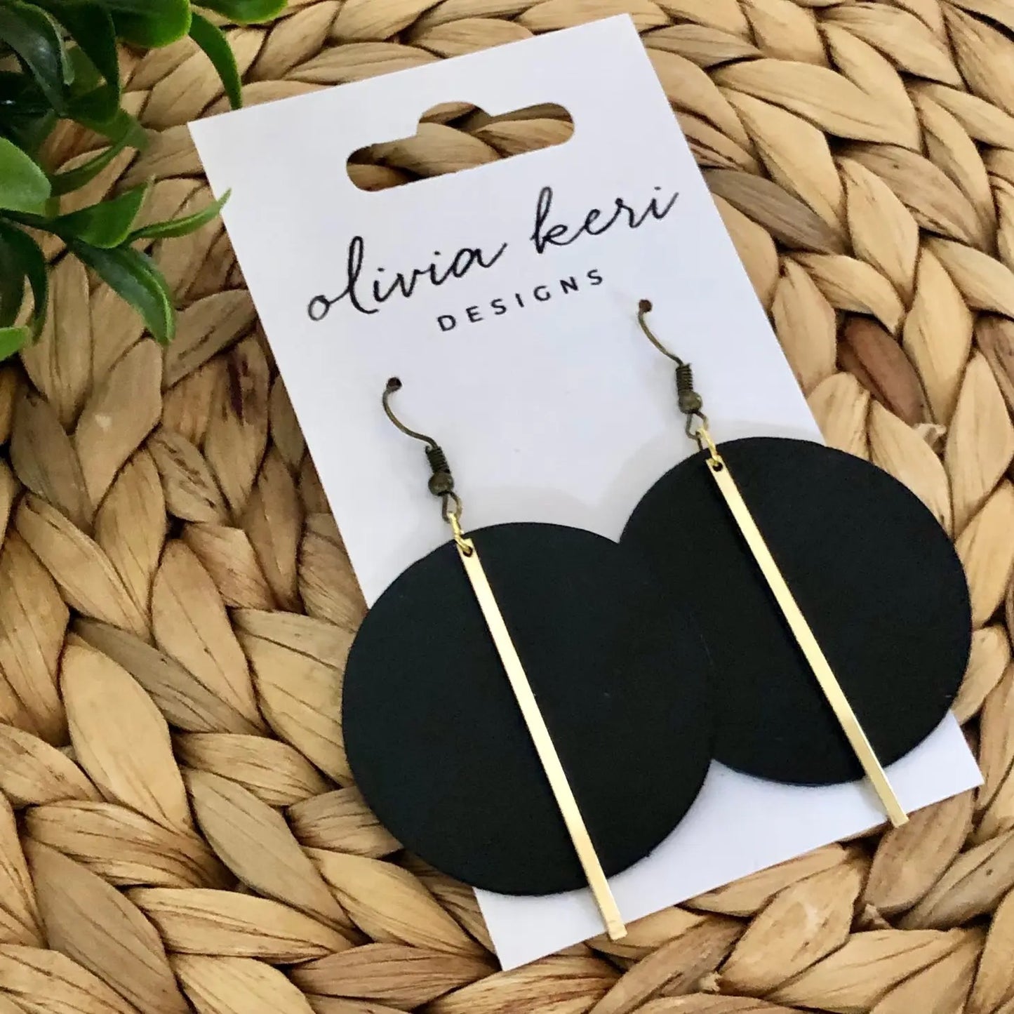 Zaria Black Earrings