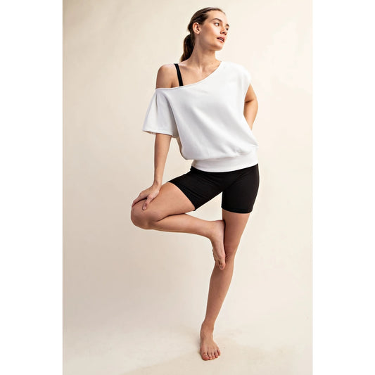 Finley French Terry off the Shoulder Top