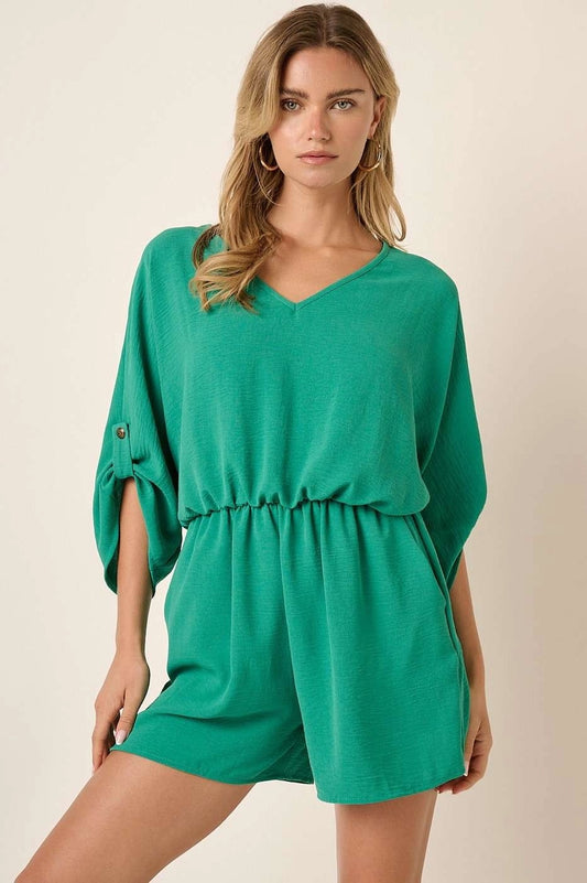Elodie Green Romper