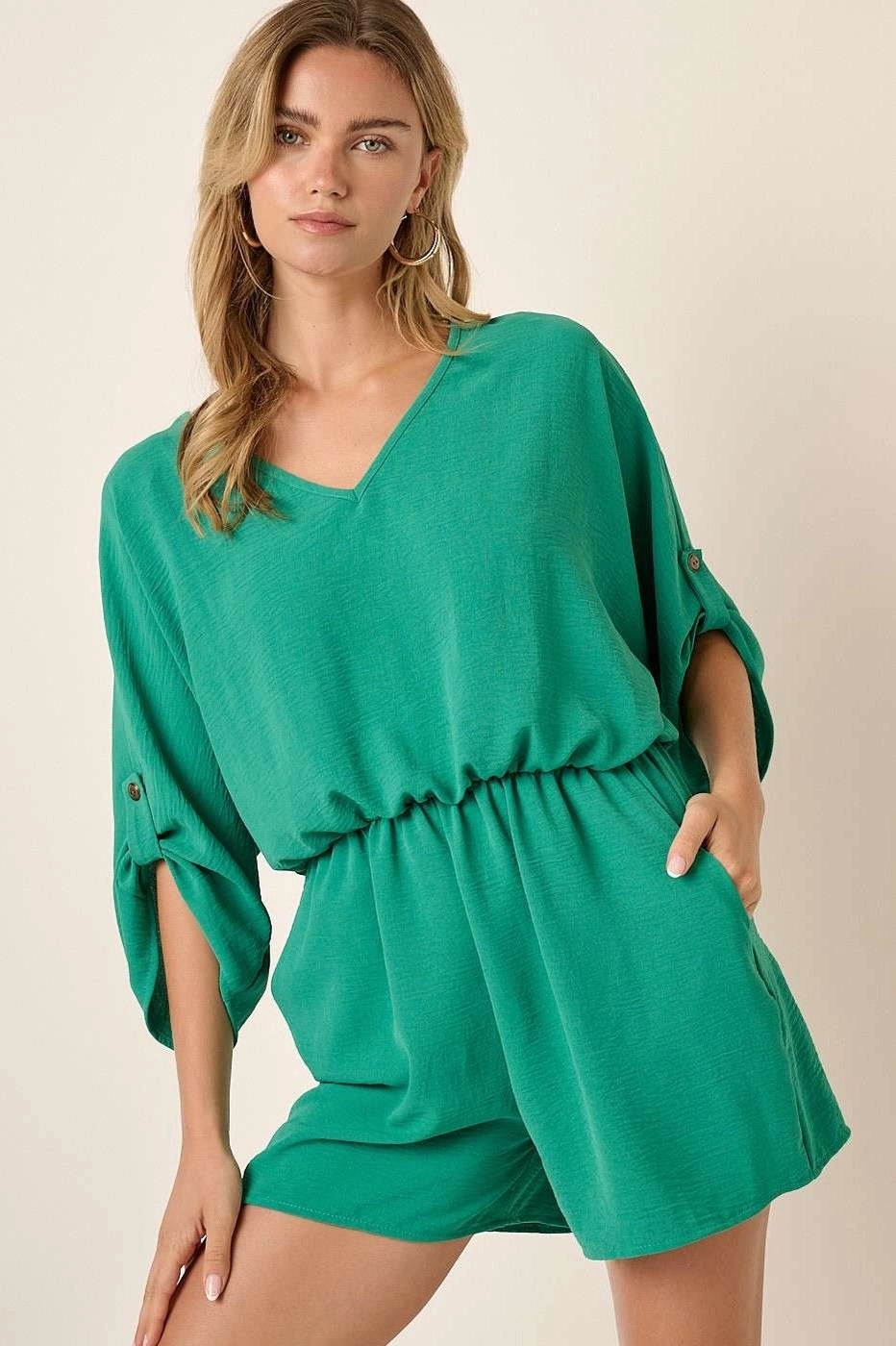 Elodie Green Romper